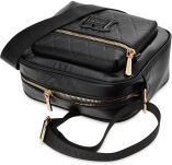 Monnari kabelka prošívaná pošťák přes rameno se širokým popruhem - černá - 4