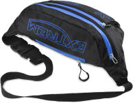 Pánská sportovní vodotěsná ledvinka objemná velká bederní taštička - niebiesko-černá - 2