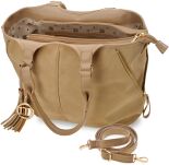 Monnari dámská taška shopper velká kabelka vak matný nubuk - béžová - 4