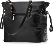 Monnari velká dámská kabelka shopper měkká na rameno - černá - 3