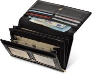 Monnari elegantní dámská peněženka s krokodýlím vzorem - černá - 4