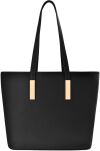 Klasická dámská černá kabelka shopper bag elegantní taška lodička přes rameno - 13