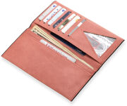Praktická stylová dámská peněženka na bankovky letní barvy růžová - 4