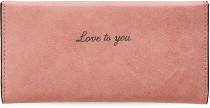 Praktická stylová dámská peněženka na bankovky letní barvy růžová