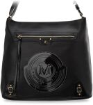 Monnari prostorná dámská shopper bag volná velká taška s logem a kapsou - černá - 5