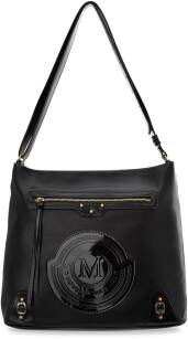 Monnari prostorná dámská shopper bag volná velká taška s logem a kapsou - černá