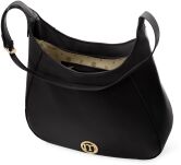 Monnari velká klasická hladká kabelka na rameno elegantní shopper vak - černý - 3