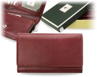 Exkluzivní kožená dámská peněženka visconti červená - 9