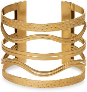 VELKÝ NÁRAMEK BANGLE ELEGANTNÍ OBRUČ - ZLATÝ