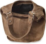 Italská dámská kožená taška vera pelle semišová kabelka shopper taška na rameno - 7