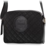 Černá taška Monnari prošívaná dámská kabelka přes rameno logo - černá - 4