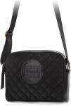 Černá taška Monnari prošívaná dámská kabelka přes rameno logo - černá - 2