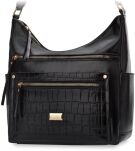 Monnari dámská kabelka prostorná velká kabelka přes rameno s kapsami - černá - 5