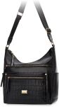 Monnari dámská kabelka prostorná velká kabelka přes rameno s kapsami - černá - 3