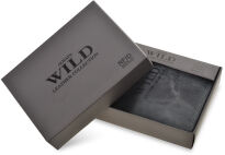 Prostorná pánská peněženka always wild robustní kožená skládací proti krádeži  - grafitová - 3