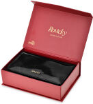 Elegantní dámská kožená lakovaná peněženka na mince rovicky se třpytivými filtry v rfid balení - černá - 3