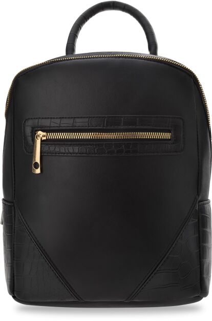 Klasický dámský batoh elegantní prostorný městský batůžek - černý