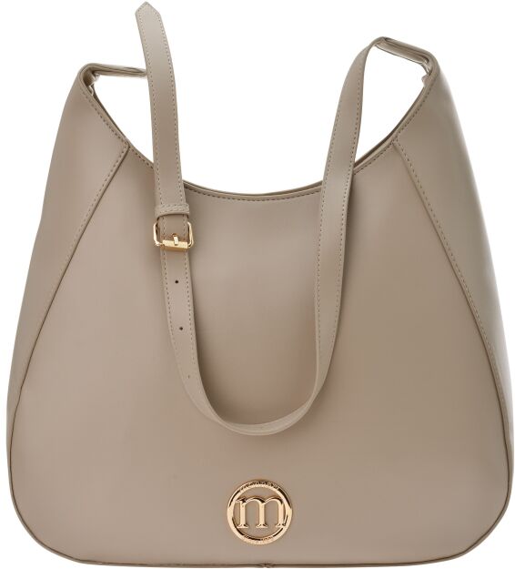 Monnari velká klasická hladká kabelka přes rameno elegantní shopper taška - béžová