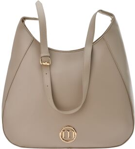 Monnari velká klasická hladká kabelka přes rameno elegantní shopper taška - béžová