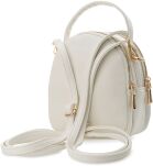 Monnari 2v1 dámská kabelka elegantní batoh městská kabelka květinová taška malý batoh tři komory - krémová - 3