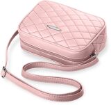 Prošívaná malá dámská kabelka růžová - 2