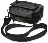 Prostorná listonoška s popruhem kabelka na rameno - černý - 3