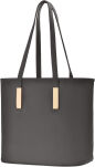 Klasická dámská kabelka shopper bag elegantní taška přes rameno ve tvaru lodičky – šedá - 2