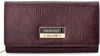 Monnari dámská peněženka se vzorem velká prostorná lakovaná peněženka - burgundy - 2