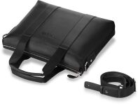 Pánská kožená aktovka a4 do ruky i na rameno hnědá - 4