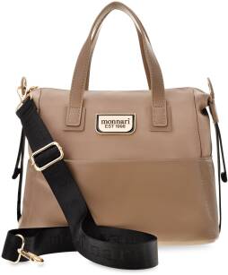 Monnari dámská kabelka Active kufřík prostorná kabelka a taška přes rameno - béžová