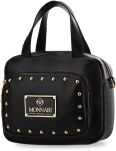 MONNARI dámská kabelka se štrasovými cvočky skrytá kabelka do ruky a přes rameno velká postbag s kapsami - černá - 2