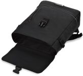 Peterson nepromokavý městský batoh školní cestovní robustní dámský pánský + pouzdro - černý - 4