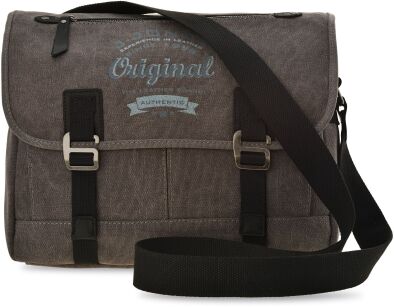 Prostorná pánská sportovní taška na notebook velká taška přes rameno aktovka školní aktovka a4 - grafitová