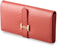 Elegantní dámská kožená peněženka - 100% pravá kůže - růžová - 2