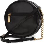 Monnari malá dámská kabelka elegantní kulatá kabelka na řetízku s vyraženým logem - černá - 3