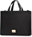 Monnari klasická aktovka na laptop, textilní dámská kabelka, tři komory - černá - 2