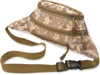 Objemná taštička sportovní bederní ledvinka moro - šedá - 2