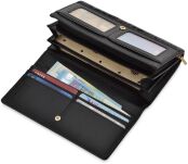 Monnari dámská peněženka se vzorem velká praktická peněženka s květinami - černá - 2