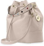 Dámská kavelka vak módní vzor barevné cvočky abakus růžová - 6