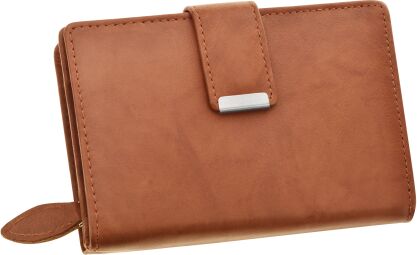 Příruční dámská peněženka s přihrádkami hnědá