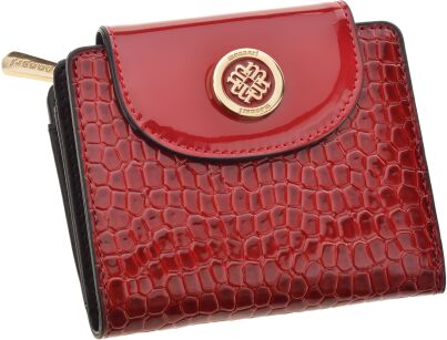 Monnari malá dámská lakovaná elegantní peněženka minipeněženka - červená