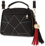 Objemná dámská kabelka listonoška kufřík s třásněmi - špinavá růžová - 2