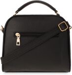 Objemná dámská kabelka listonoška kufřík s třásněmi - špinavá růžová - 3