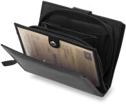 Funkční dámská peněženka money maker se svorkou přírodní kůže - 3