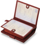 Funkční dámská peněženka money maker se svorkou přírodní kůže - 5