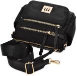 Monnari dámská crossbody malá kabelka na každý den s kapsami a nastavitelným popruhem - černá - 3