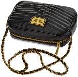 Monnari prošívaná dámská taška elegantní měkká kabelka s řetízkem a prošíváním - černá - 3