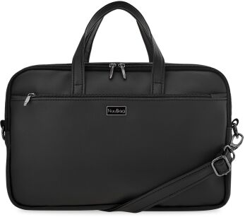 NuuBag AKTOVKA PERFEKTNÍ ČERNÁ KABELKA DÁMSKÁ VYSOCE KVALITNÍ AKTOVKA TAŠKA NA NOTEBOOK
