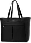 Peterson velká dámská taška prostorná shopper taška loďka na rameno voděodolná A4 - černá - 4