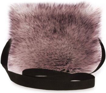 Dámská kabelka listonoška kožíšek brašna - růžová